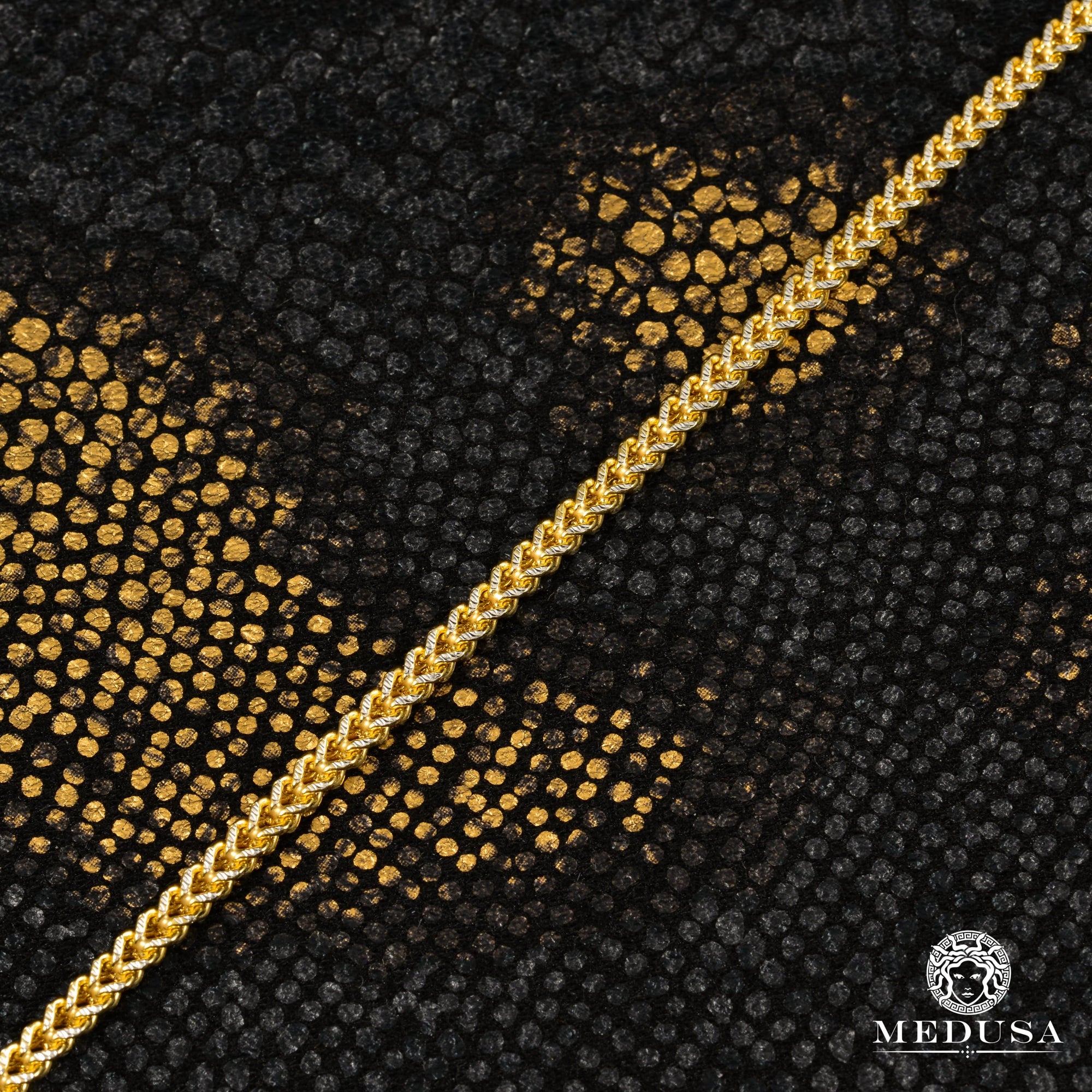 10K Gold Chain | 2.5mm Franco Diamond Cut chain