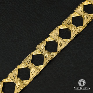 20mm Bracelet Meshy Square - 7'' / Or Jaune