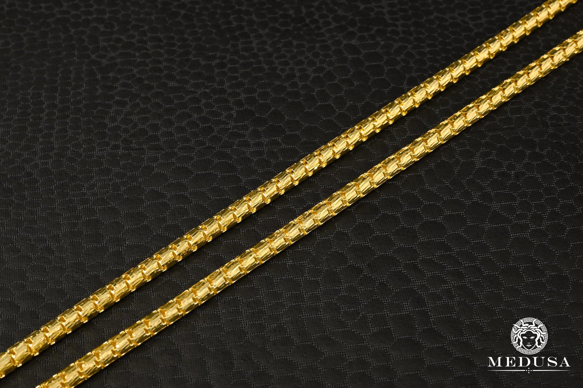 Chaîne en Or 10K | Chaîne 3.5mm Crocodile Chain