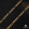 10K Gold Chain | Curb Chain 3.5mm Figaro Hollow