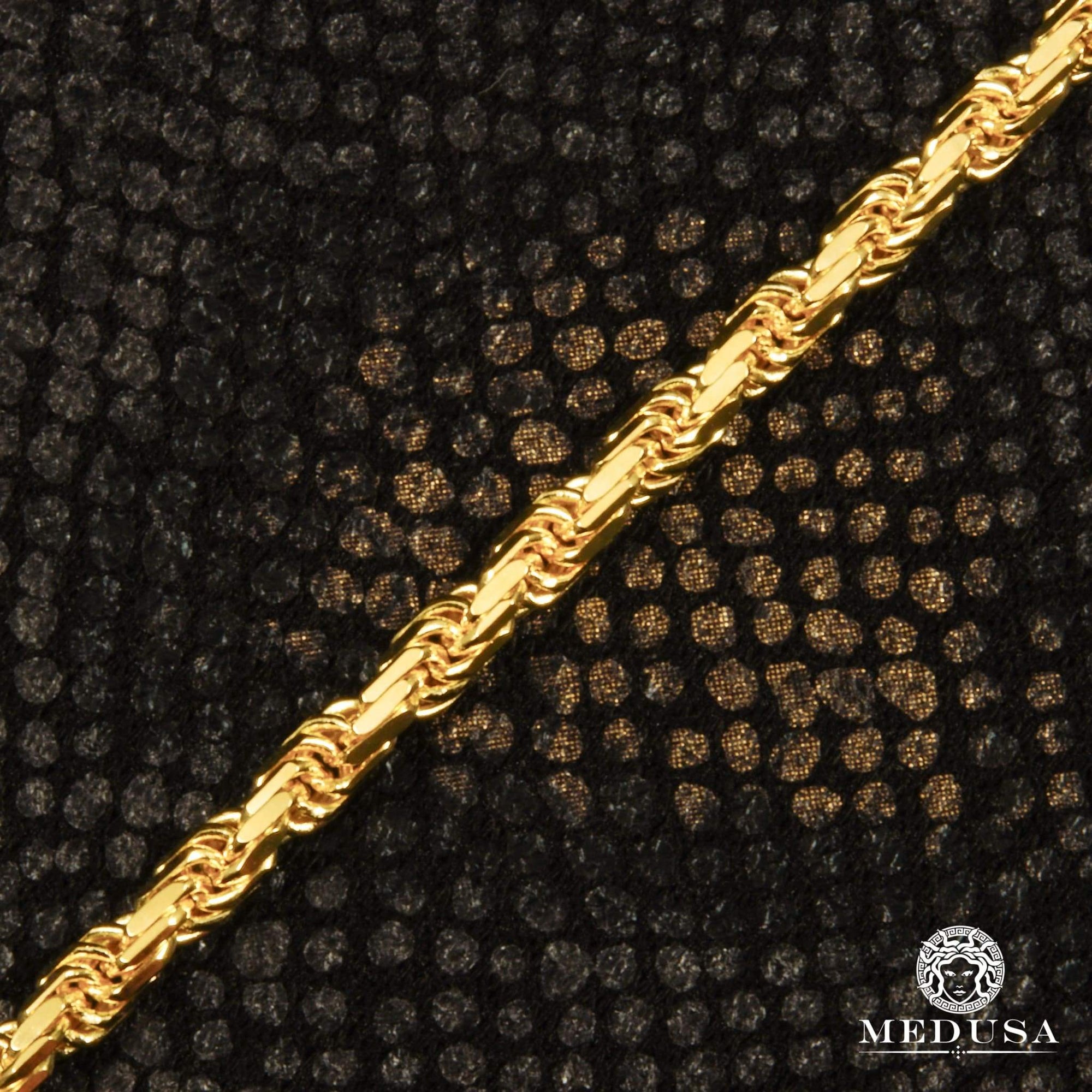 10K Gold Chain | 3mm chain Rope Full Diamond Cut