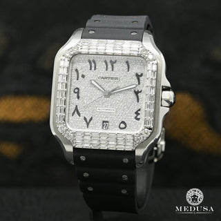 40mm Cartier Santos 100 XL - Arabic Emerald Cut  - Stainless