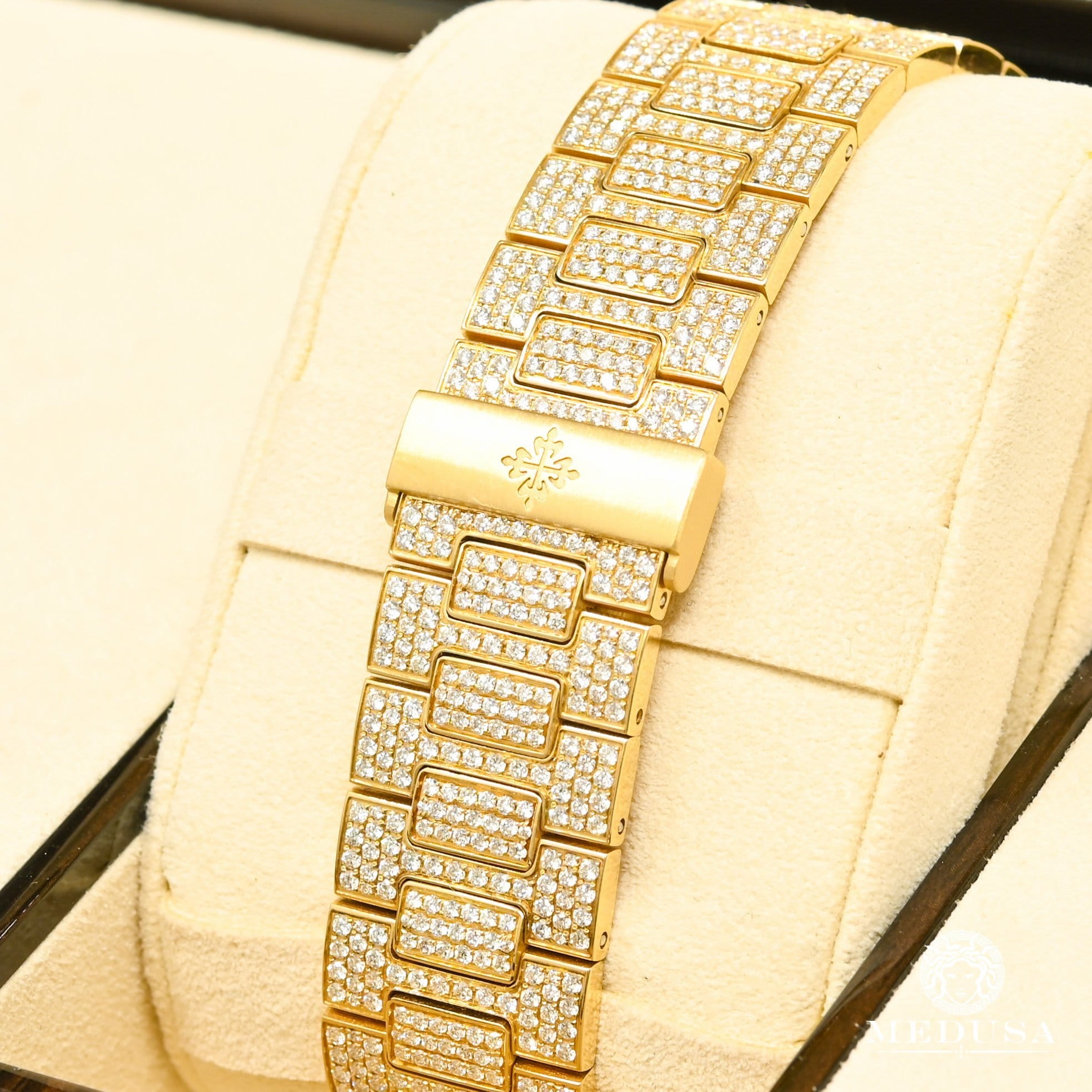 Montre Patek Philippe | Montre Homme 41mm Patek Philippe Nautilus - Full Iced Or Jaune