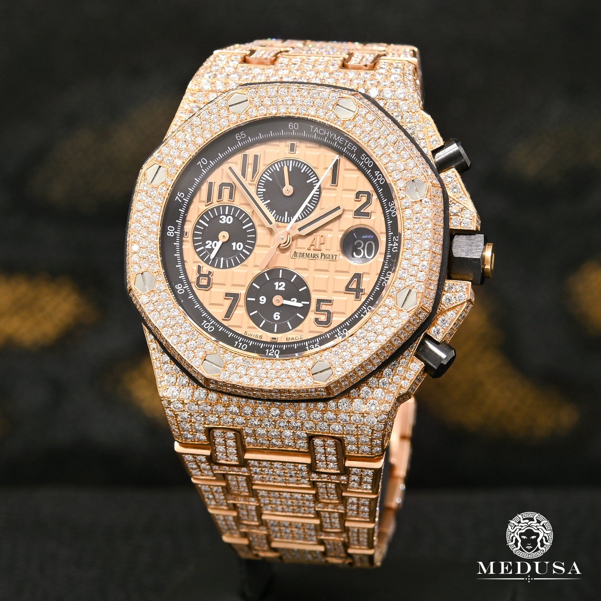 Audemars Piguet watch | Audemars Piguet Offshore Brick 42mm Men's Watch - Rose Honeycomb Rose Gold