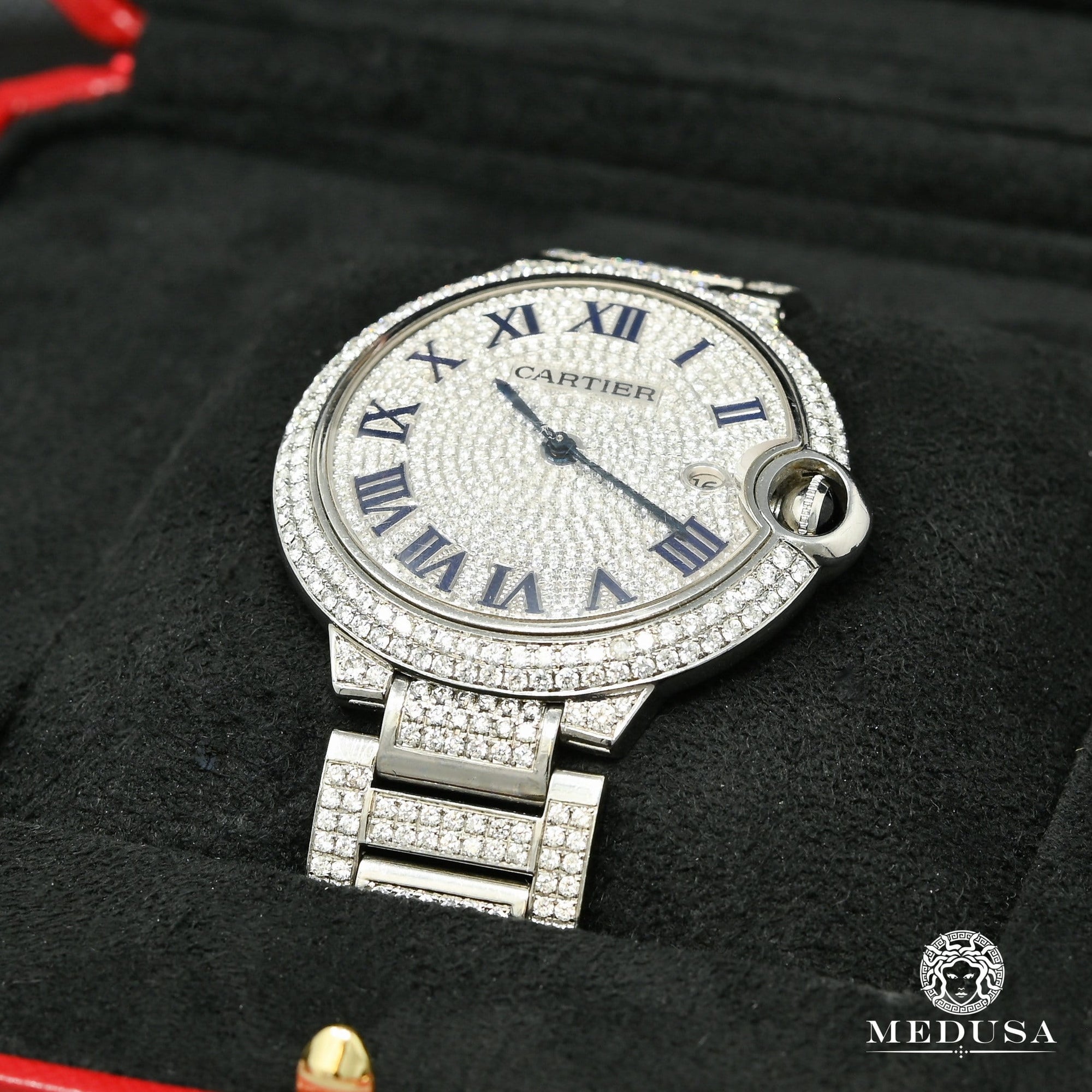 Montre Cartier | Montre Homme 42mm Cartier Ballon Bleu - Iced Stainless