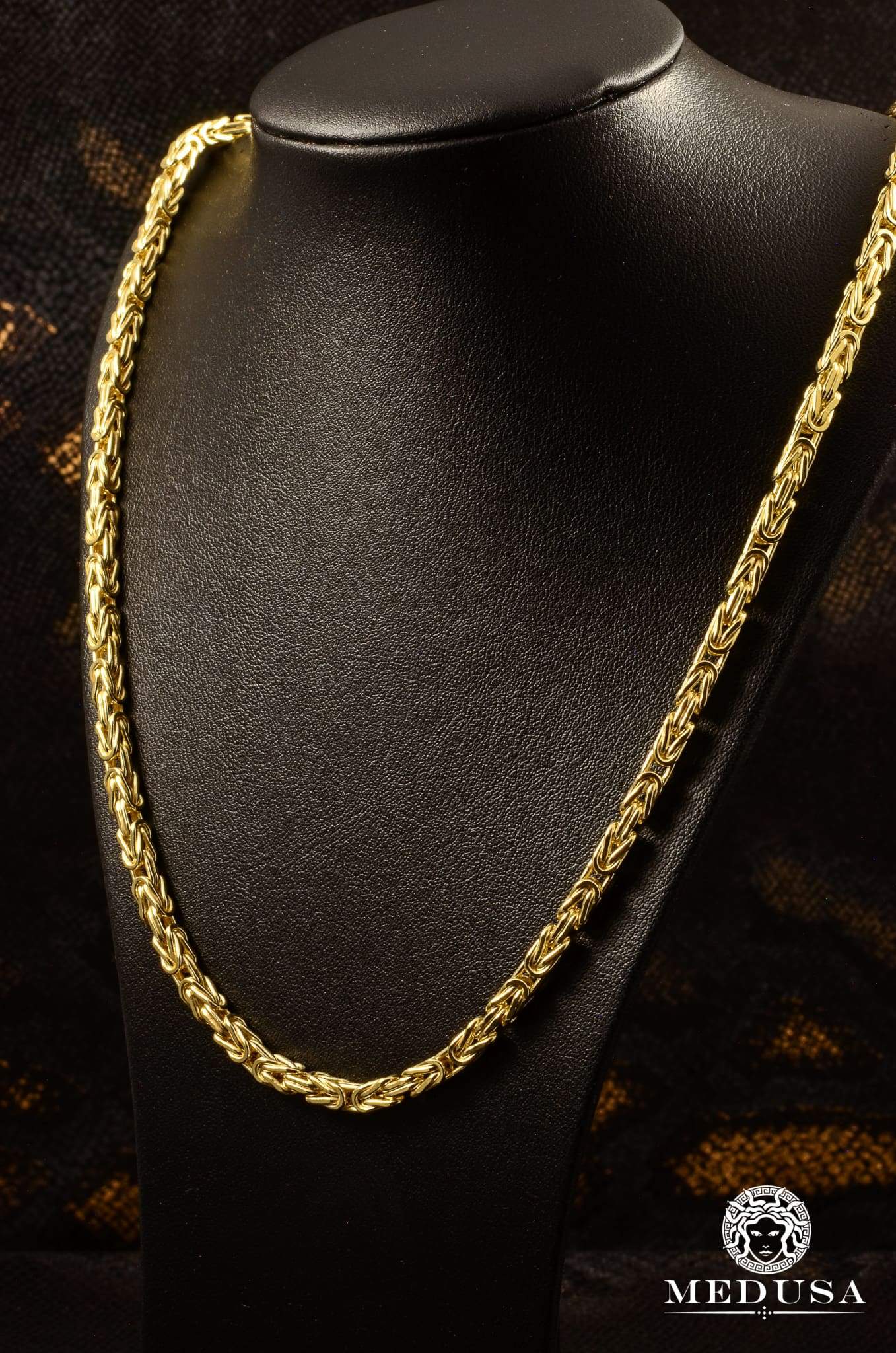 10K Gold Chain | 4mm Byzantine Chain
