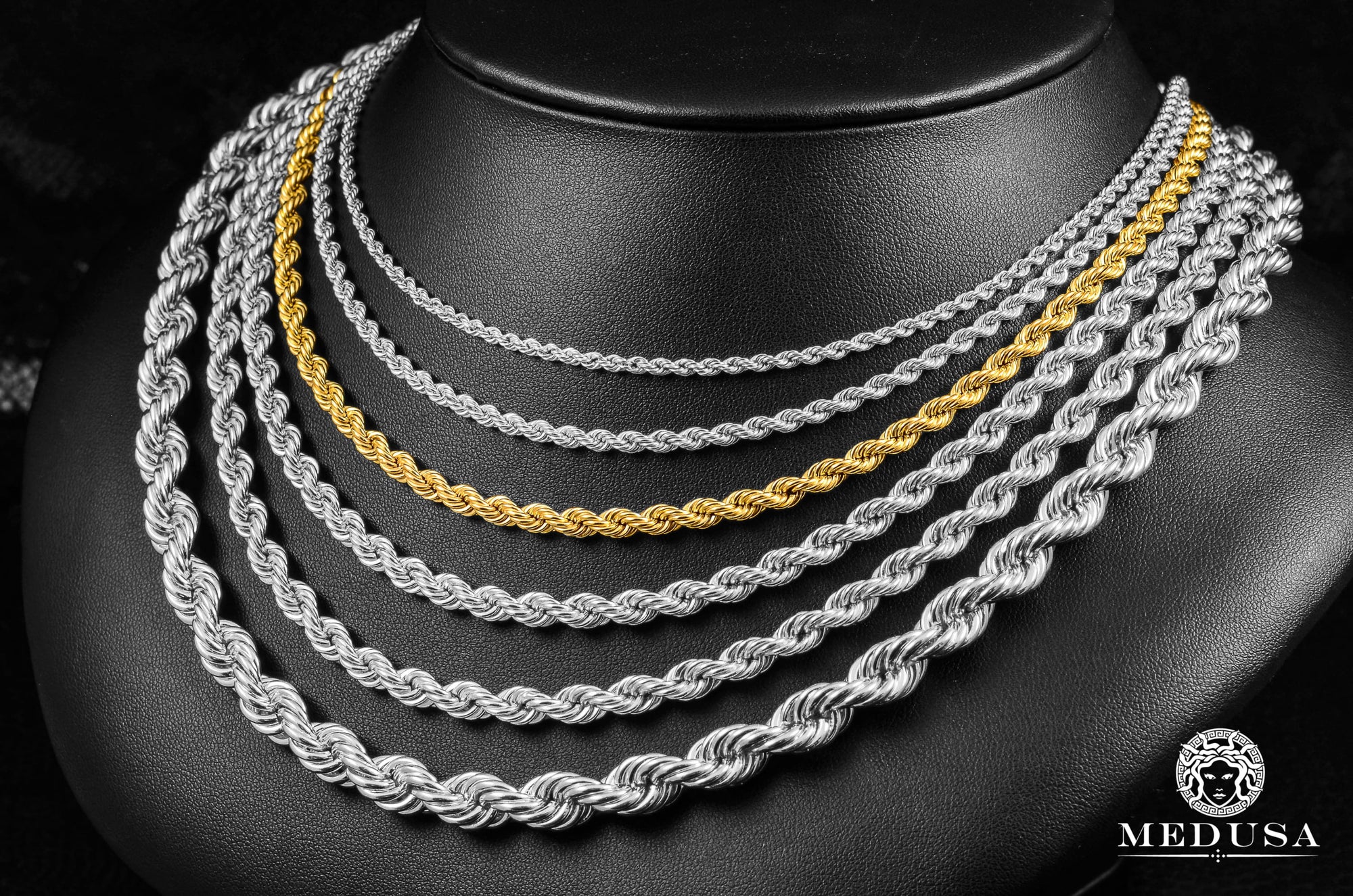 10K Gold Chain | 4mm chain Rope