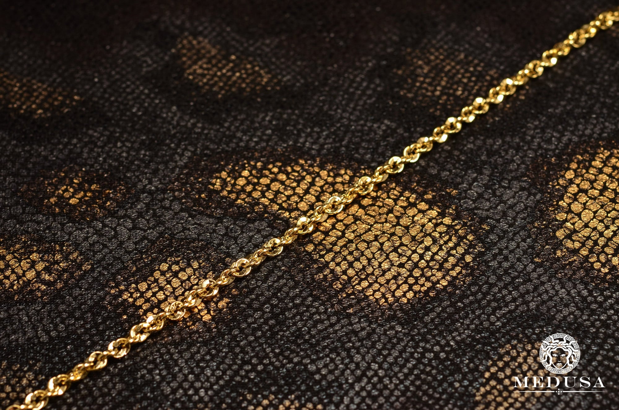 10K Gold Chain | 4mm chain Rope Half Cut