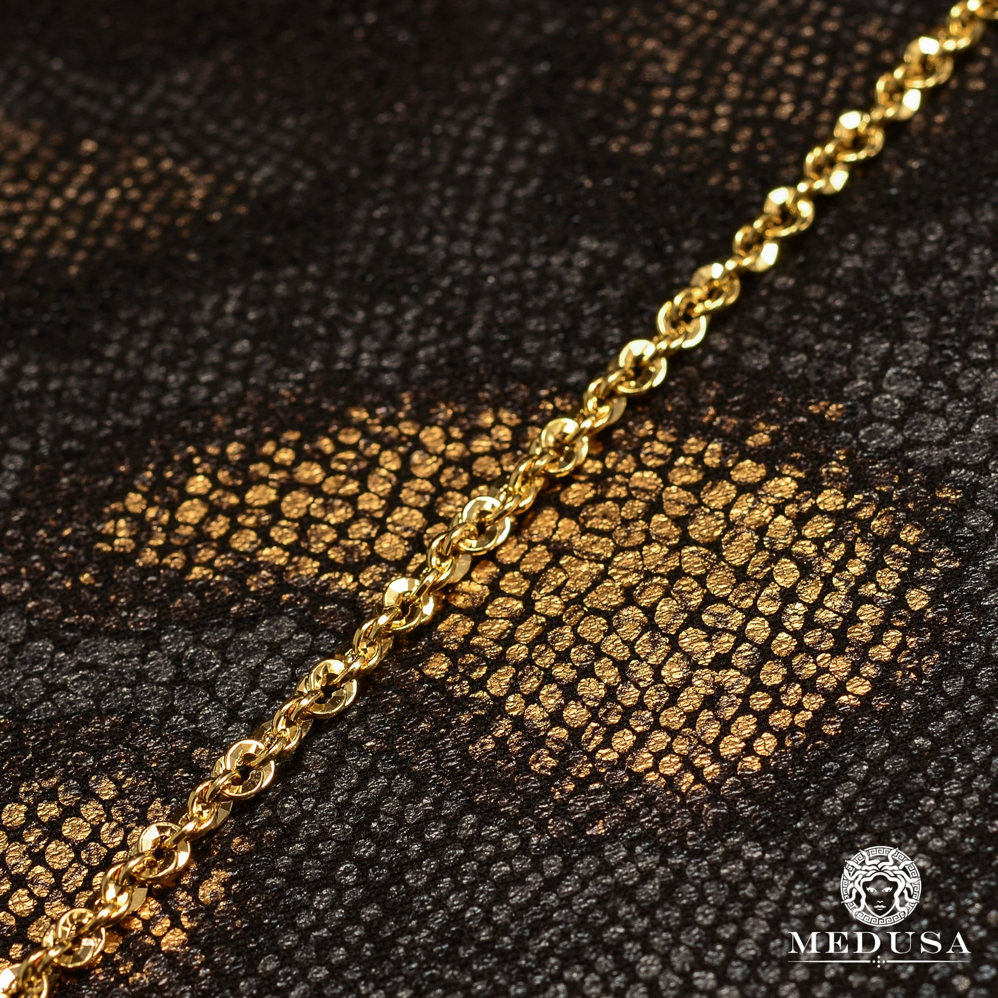10K Gold Chain | 4mm chain Rope Half Cut