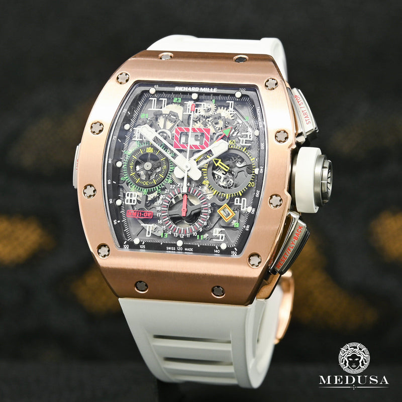 Richard Mille watch | Richard Mille Rose Gold 50mm Men&#39;s Watch | RM11-2 Rose Gold