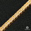 Bracelet à Diamants en Or 14K | Bracelet Homme 5mm Tennis Emerald - Diamant Or Jaune