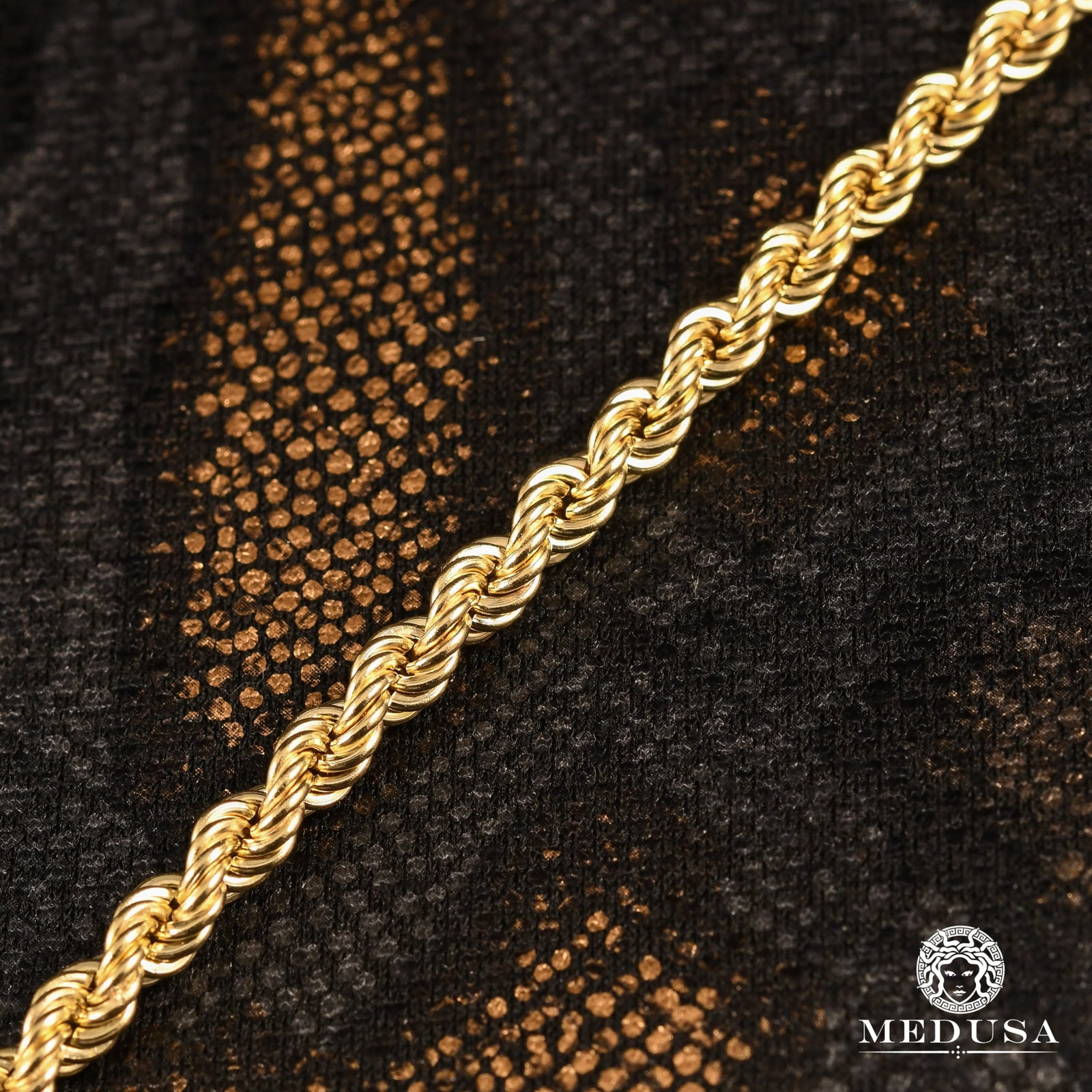 10K Gold Bracelet | Men's Bracelet 6mm Bracelet Rope