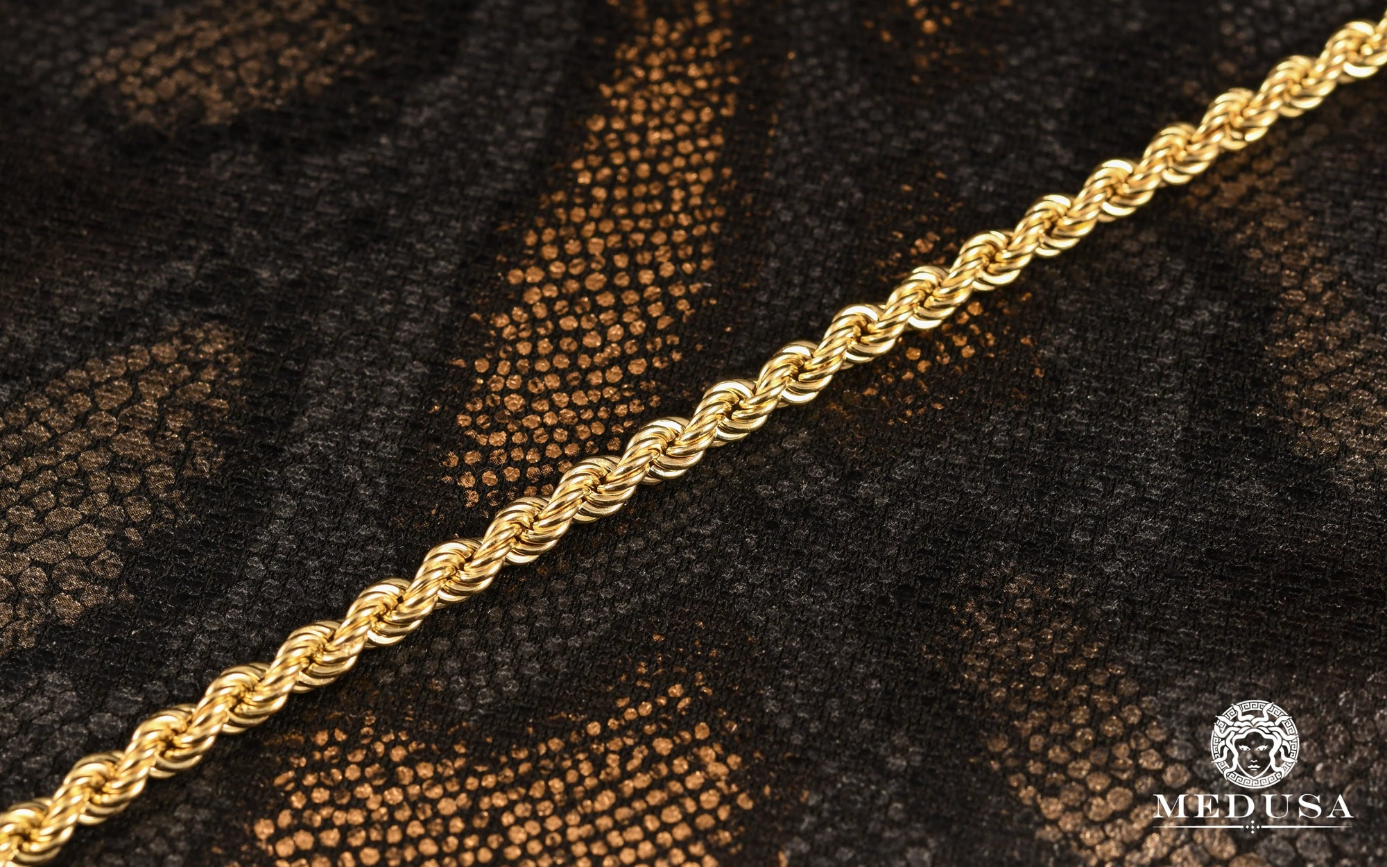 10K Gold Bracelet | Men's Bracelet 6mm Bracelet Rope