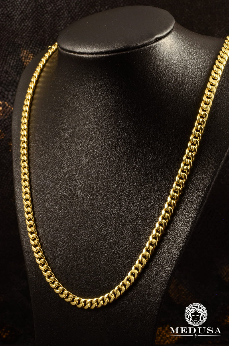 HOT 6mm Cuban Link Chain With Pendant 10K Gold Chain 6mm