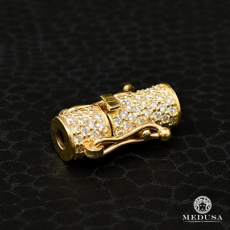 10K Gold Diamond Clasp | Jewelry &amp; Accessories 6mm Round Box-Lock Clasp Yellow Gold