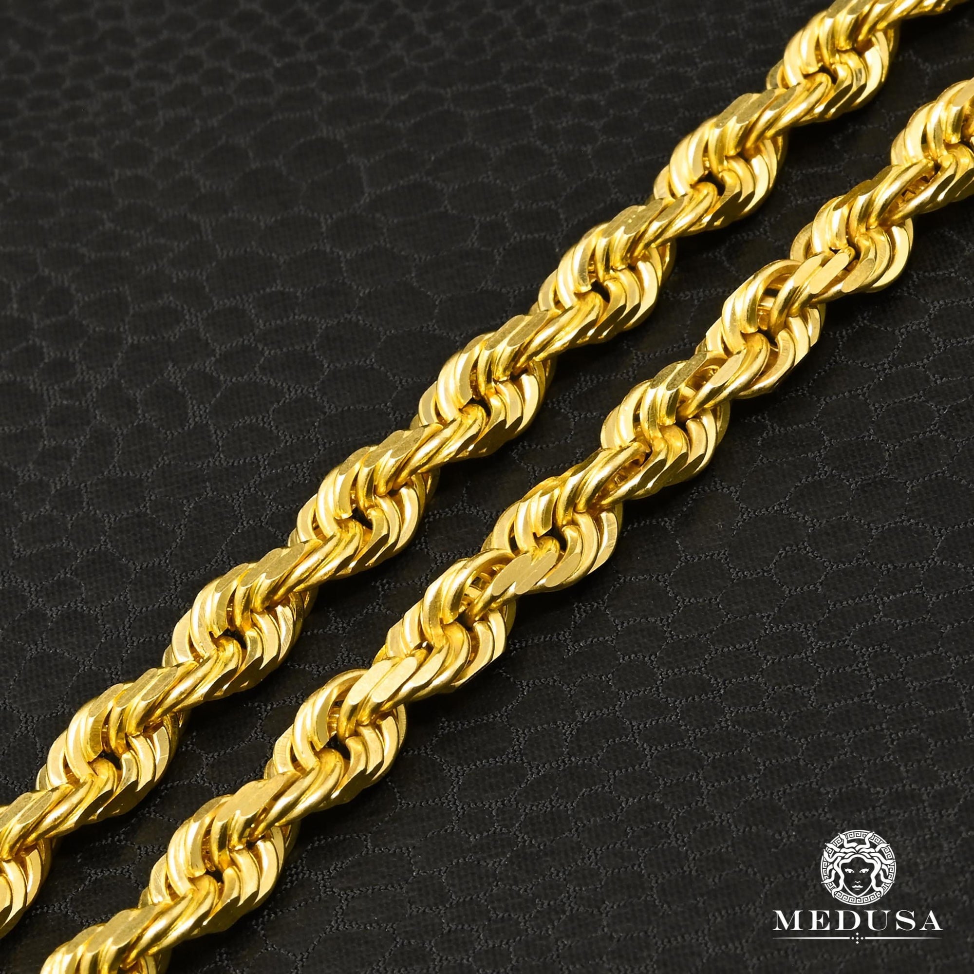 10K Gold Chain | 6mm chain Rope Solid