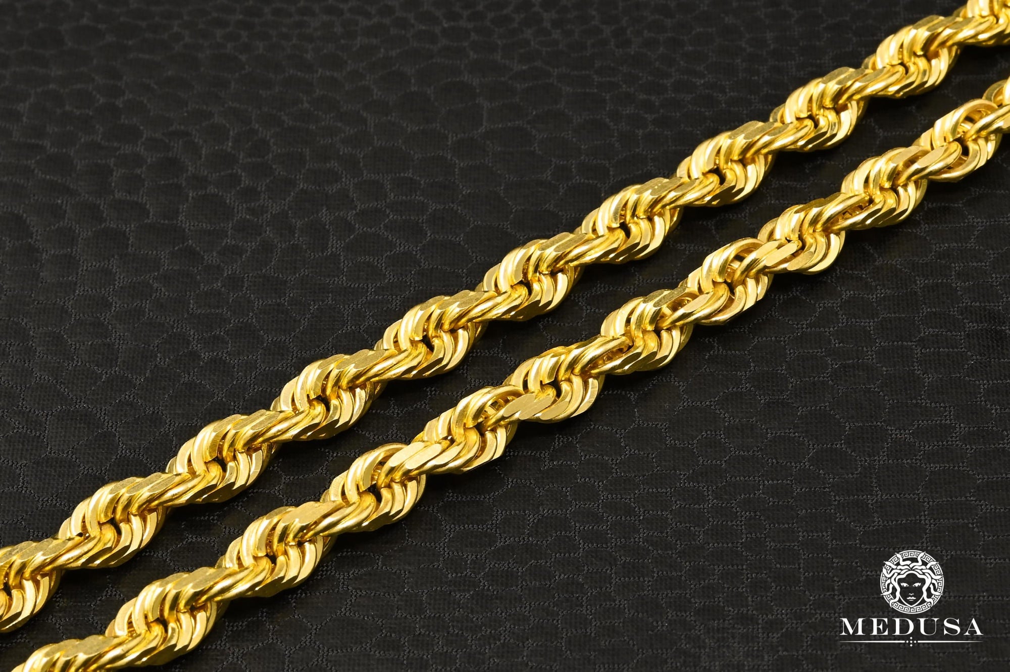 10K Gold Chain | 6mm chain Rope Solid