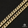 10K Gold Diamond Chain | Chain 7mm Cuban Link Diamond 24&#39;&#39; / Yellow Gold