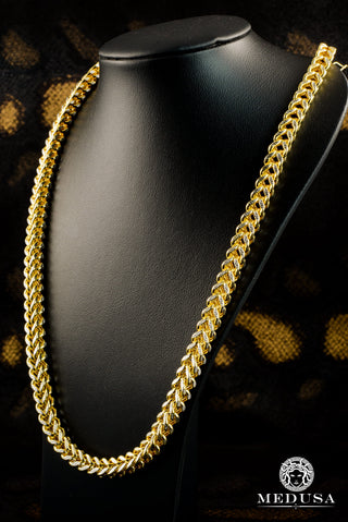 7mm Franco Diamond Cut  - 24'' / Gold 2 Tones