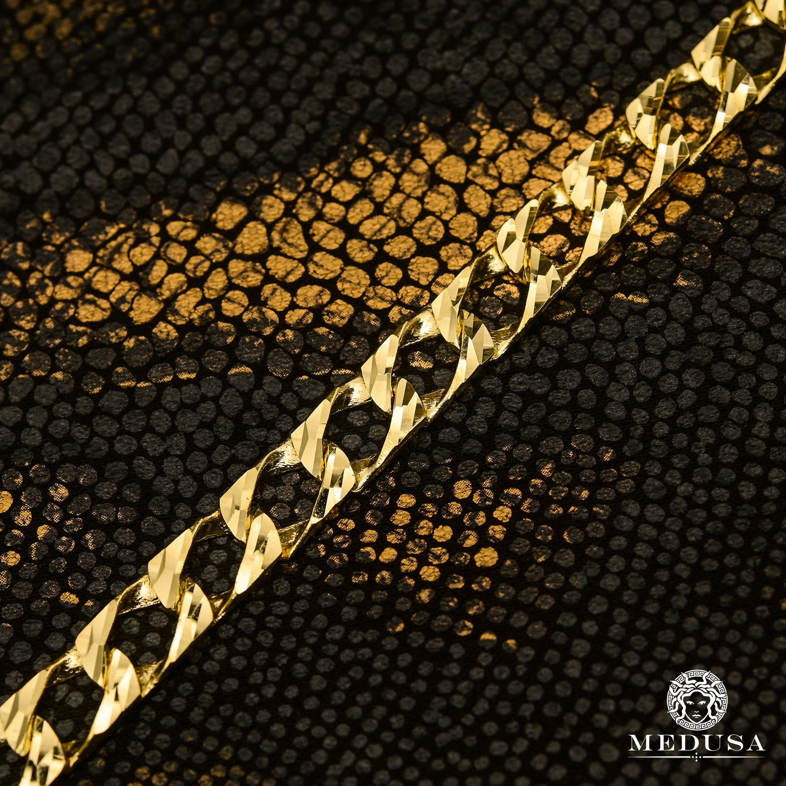 10K Gold Bracelet | Men's Bracelet 8mm Meshy M150 Bracelet