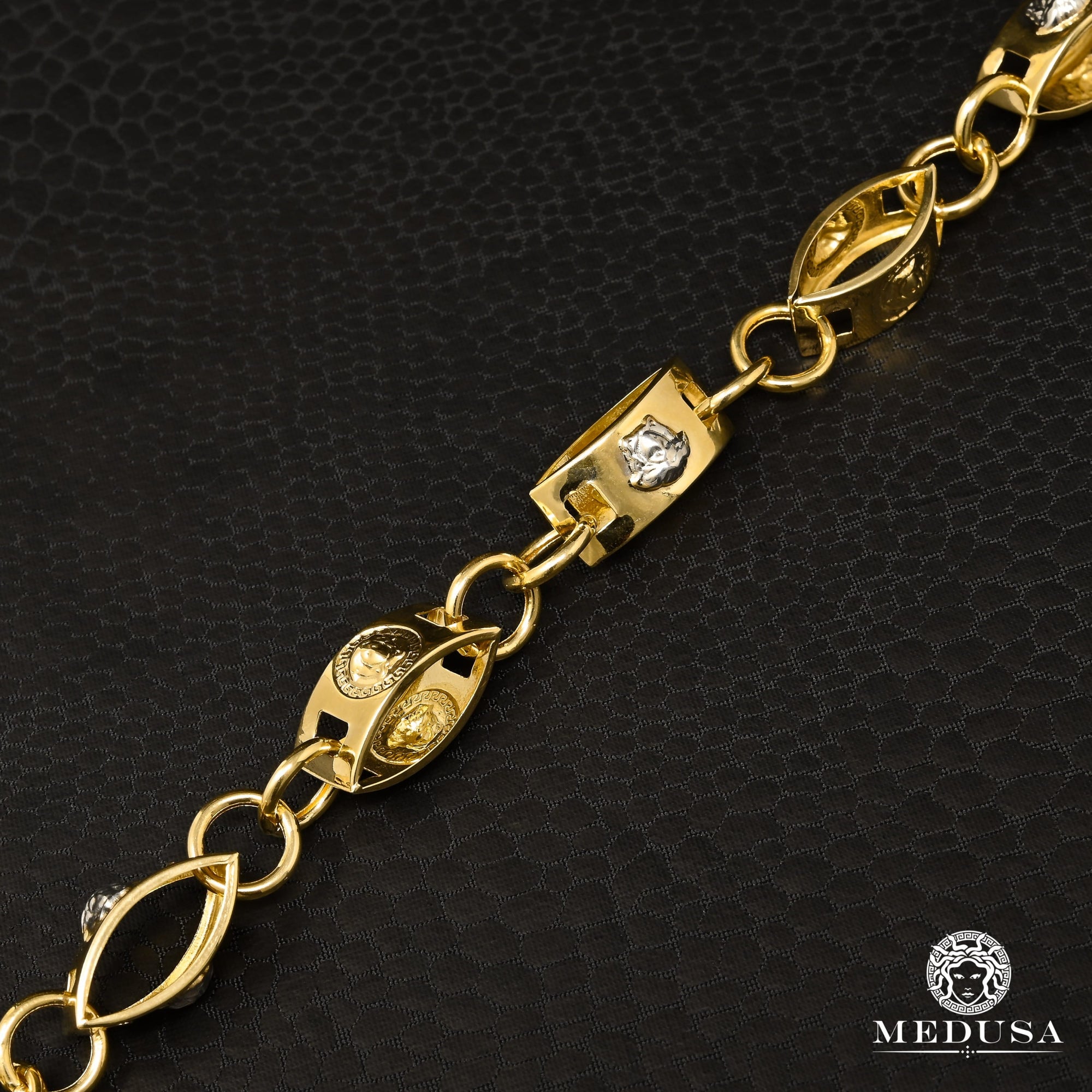 14K Gold Chain | 8mm Rollo Bullet Chain