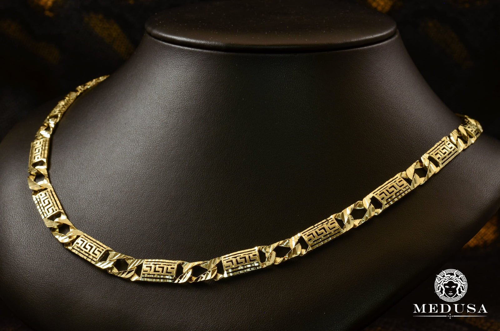 10K Gold Chain | Curb Chain 9mm Gianni M12