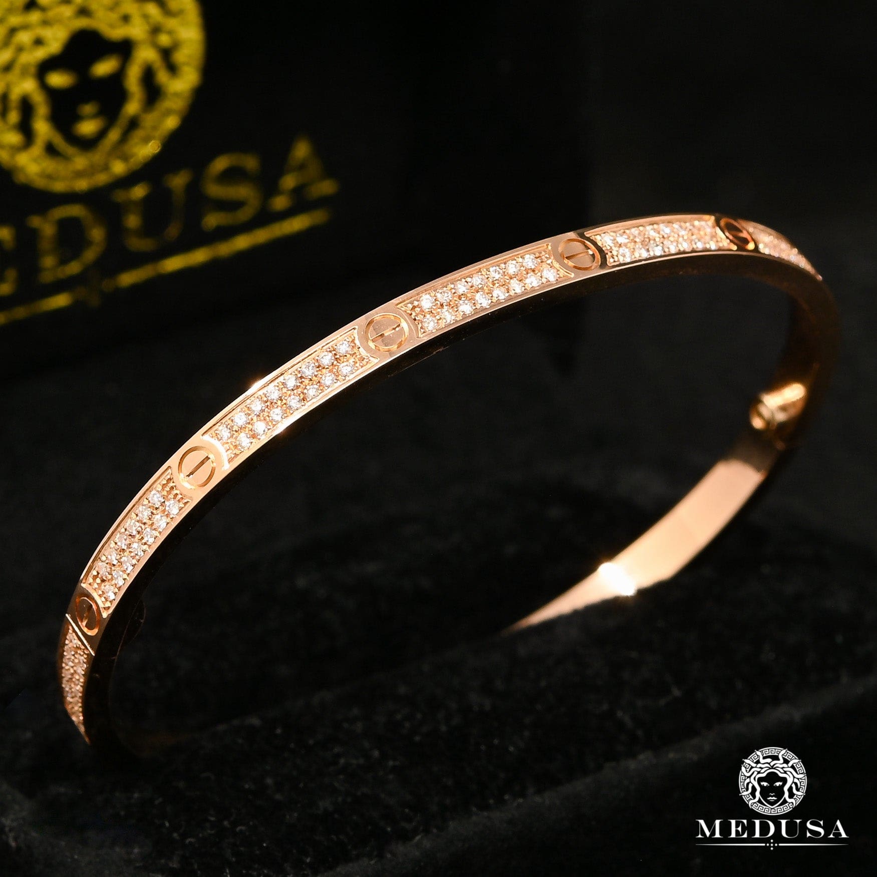 Cartier Love bracelet 18k rose gold, small model, 10 diamonds, 15 (103615)  | eBay