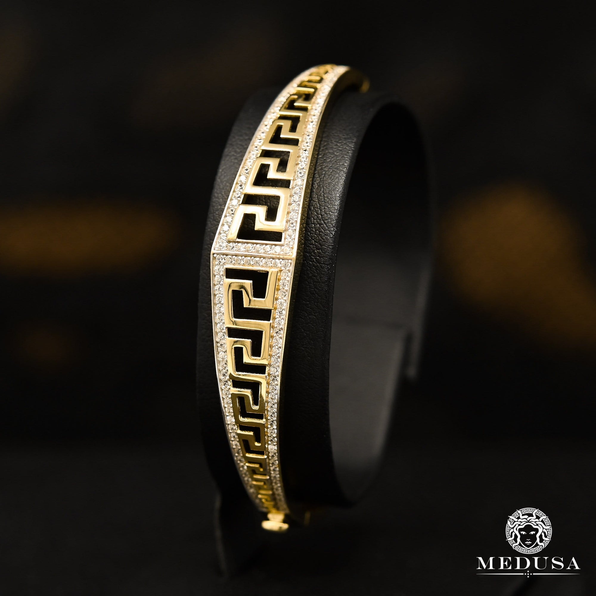 10K Gold Rigid Bracelet | Women&#39;s Bracelet Bangle F6 Yellow Gold