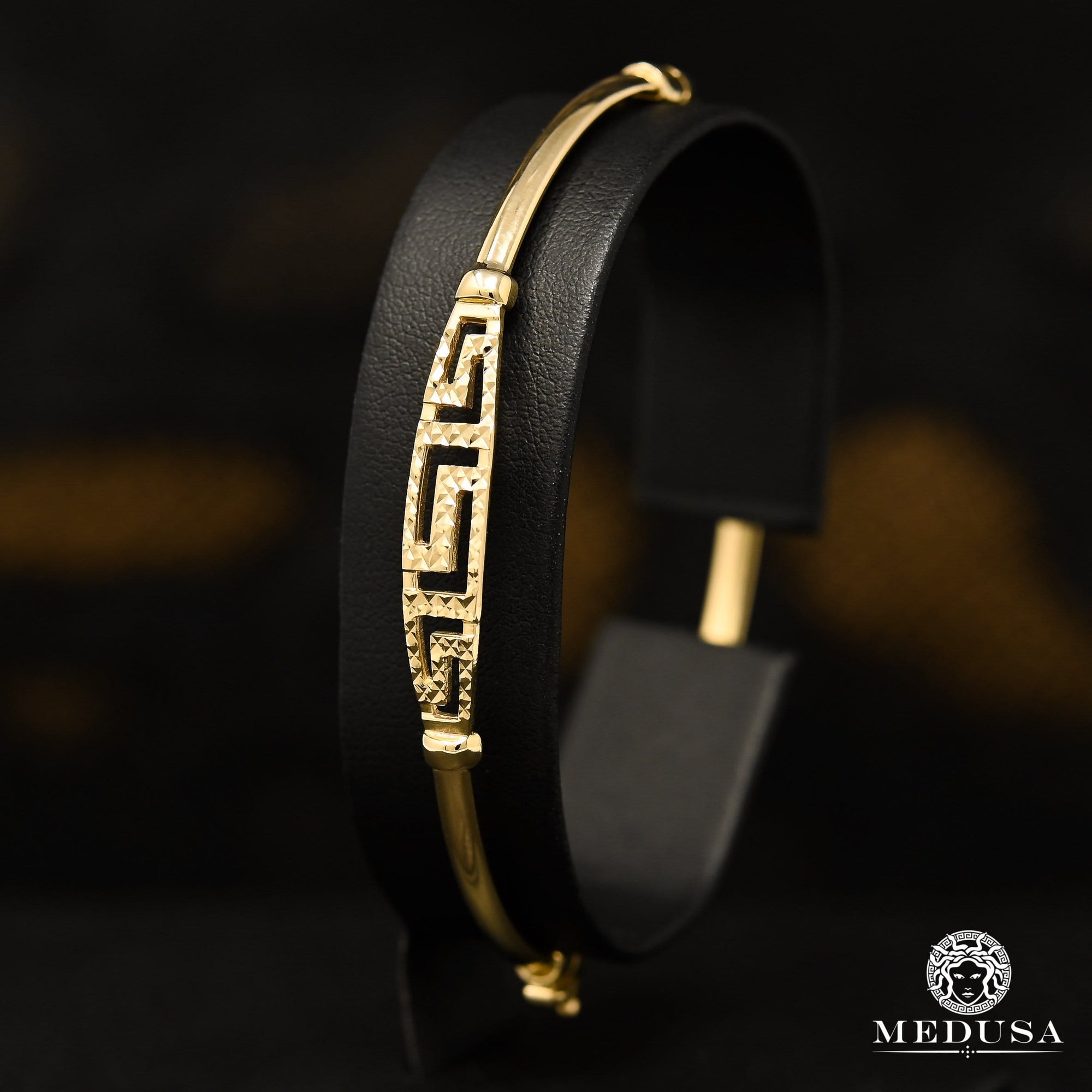 Rigid Bracelet in 10K Gold | Women&#39;s Bracelet Bangle F7 Yellow Gold