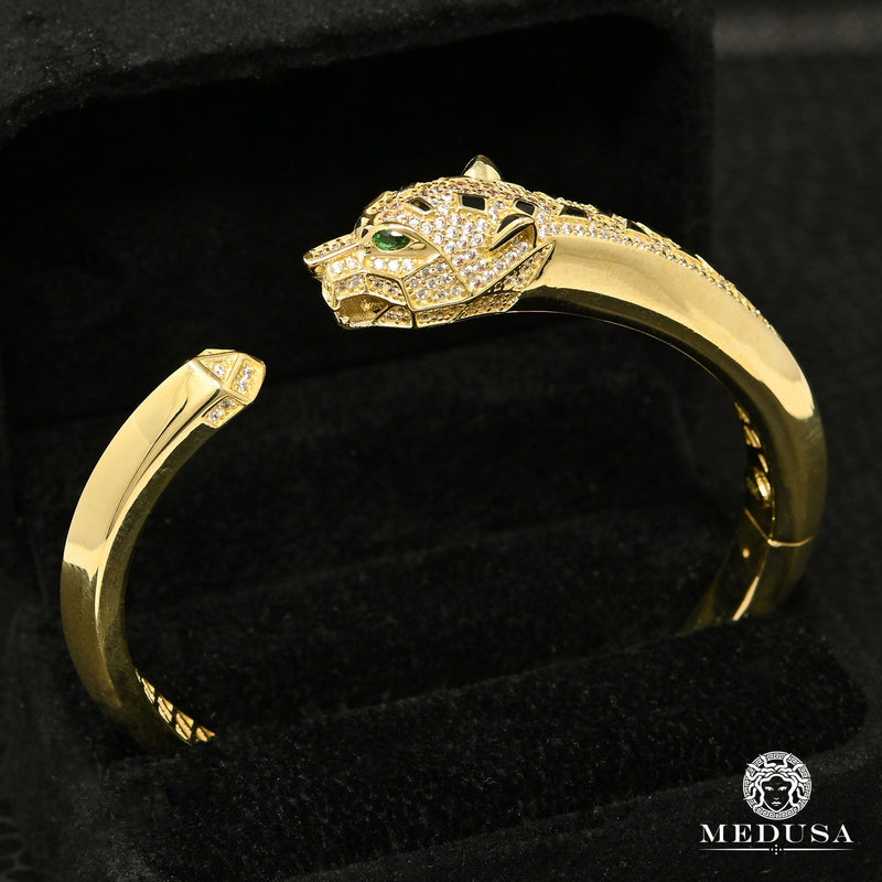 Jaguar Bracelet Kada Best Quality Golden & Silver Style 130003 – Luxury  D'Allure