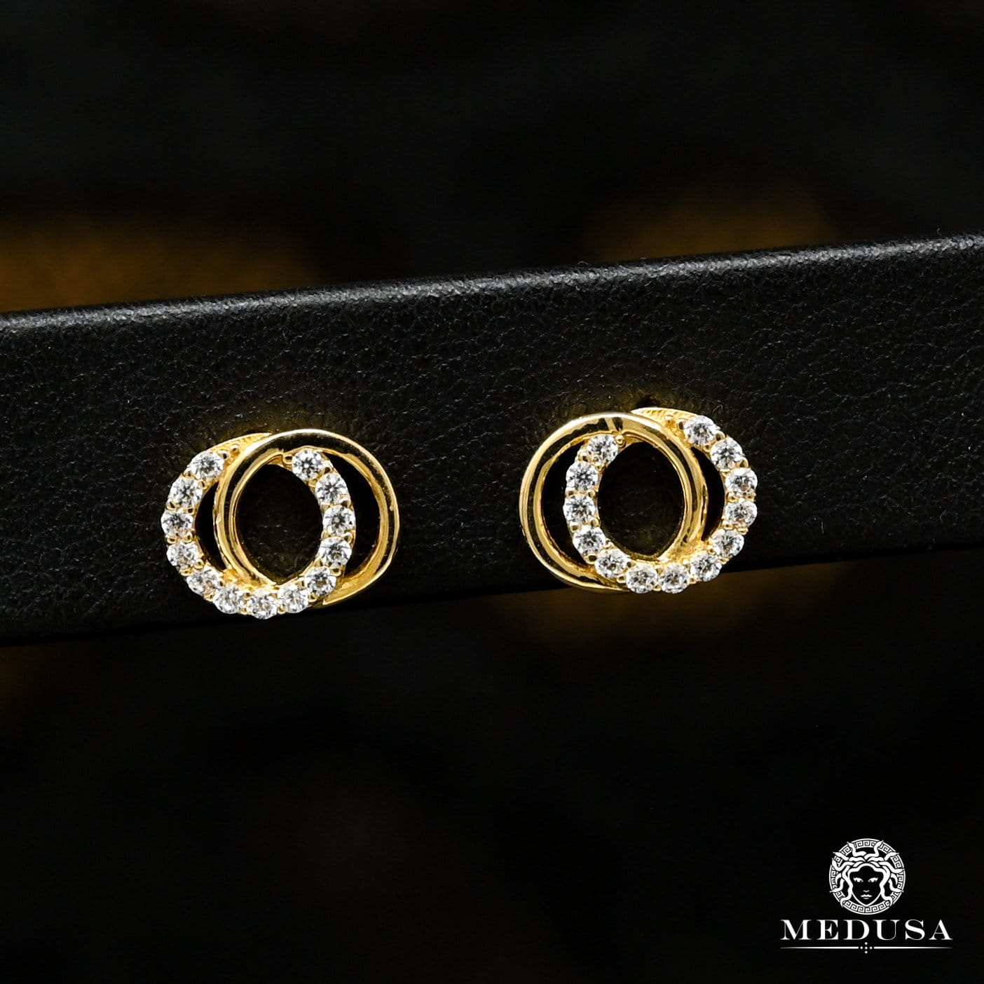 10K Gold Studs | Bolt F10 Yellow Gold Earrings