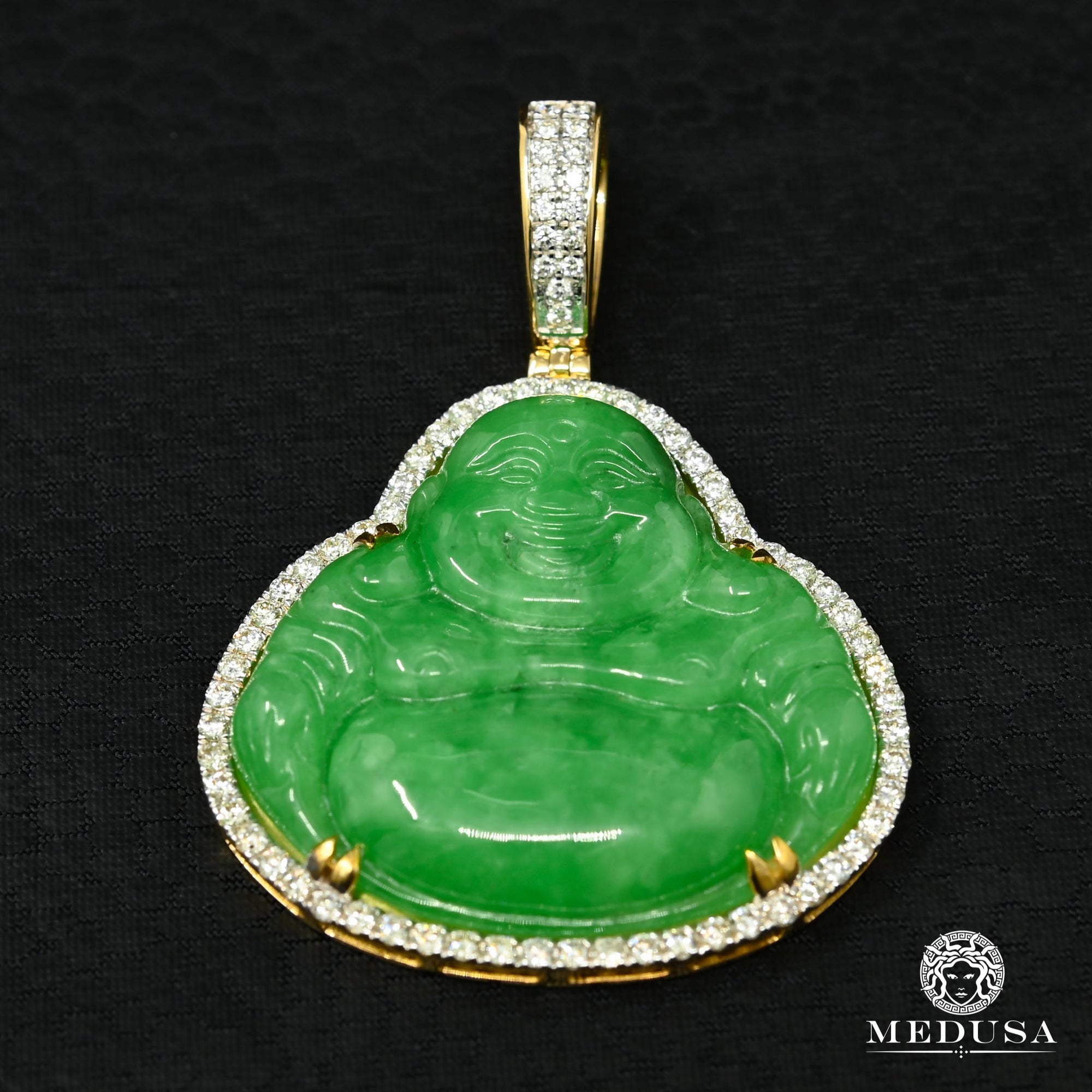 Pendentif à Diamants en Or 10K | Pendentif Divers Buddha D1 - Diamant Or Jaune