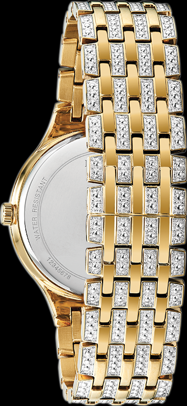 Montre Bulova | Montre Homme Bulova Cristal - 98A229 Swarovski / Or Jaune
