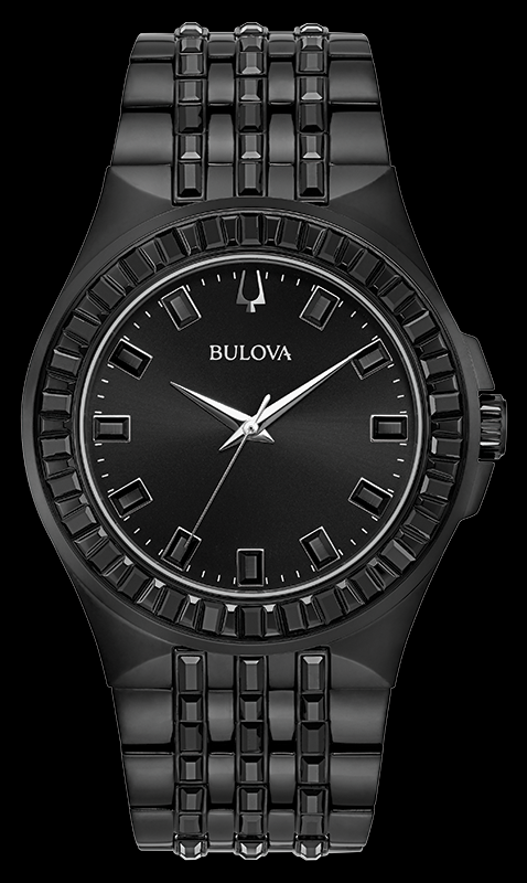 Montre Bulova | Montre Homme Bulova Cristal - 98A240 Swarovski / Or Noir