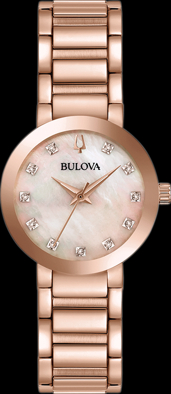 Bulova Futuro Diamond Rose Gold-tone 97P132 Watch Bulova Watch | Bulova Futuro - 97P132 Women main image 3