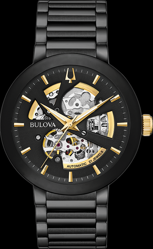 Bulova Watch | Bulova Modern Men&#39;s Watch - 98A203 Black Gold
