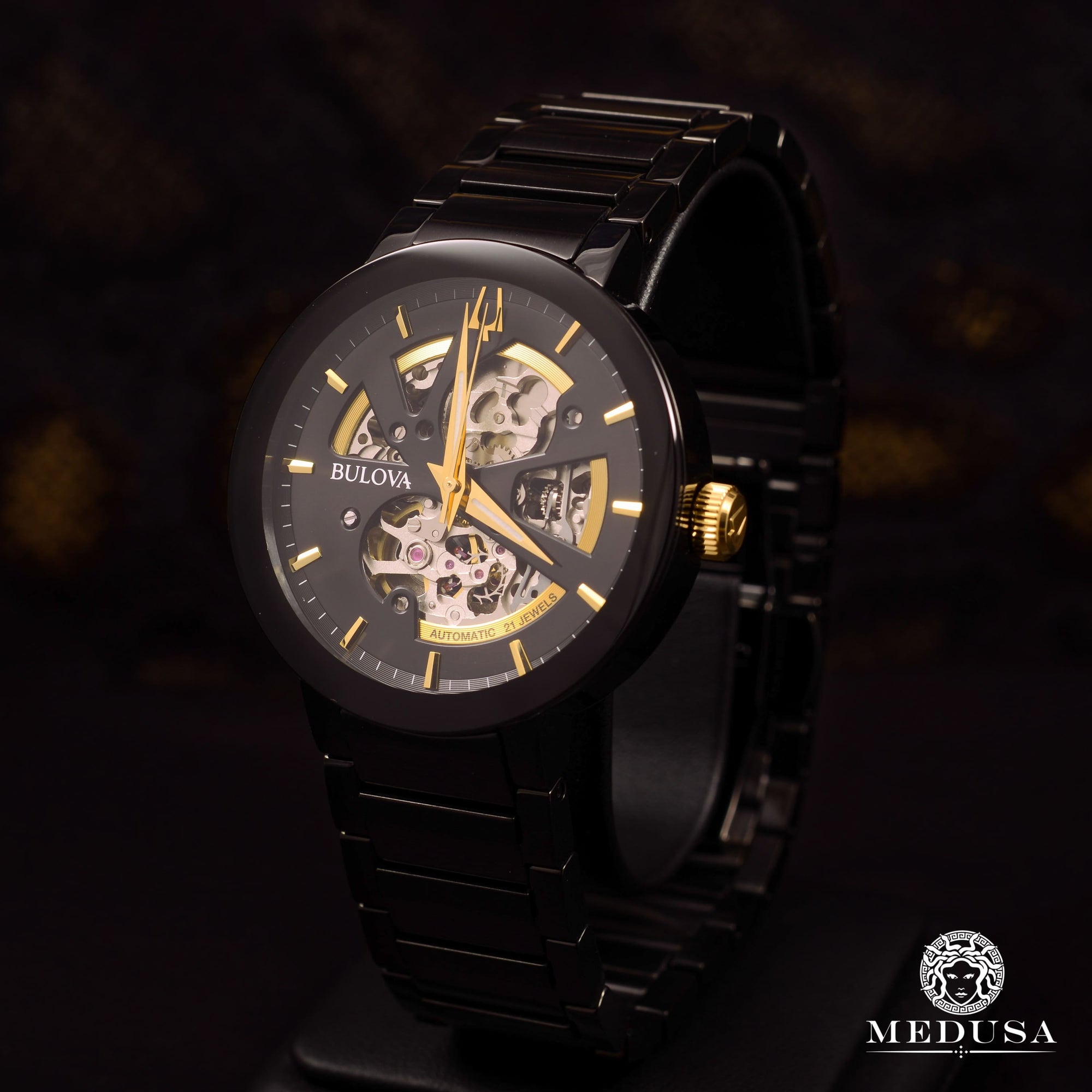 Bulova Watch | Bulova Modern Men's Watch - 98A203 Black Gold