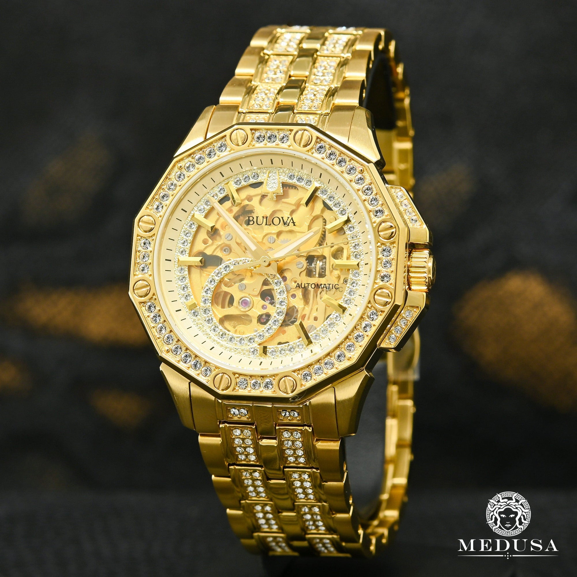Bulova Watch | Bulova Octava Men's Watch - 98A292 Yellow Gold