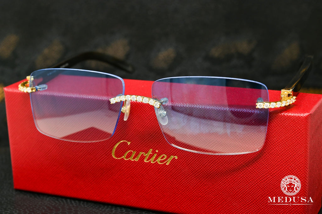 Cartier Panthere Light 24K Gold Plated Geometric Sunglasses, 63mm |  Bloomingdale's