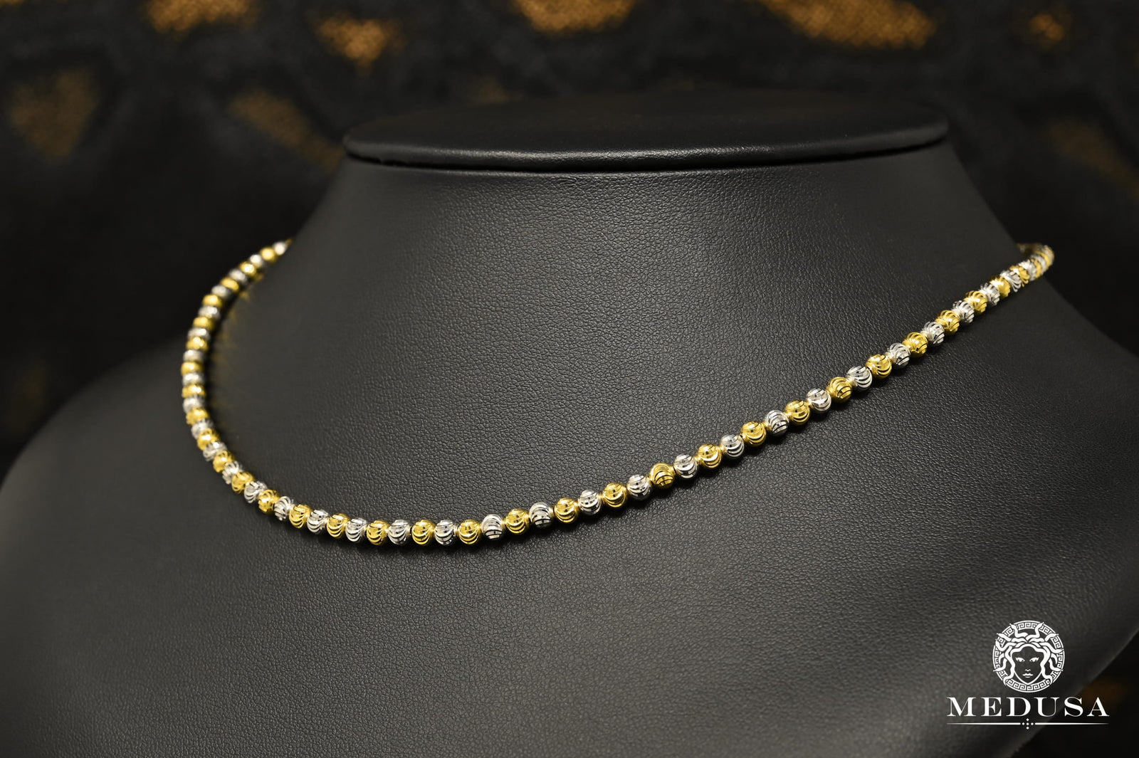 Collar Lunas Dorado 2 Tonos