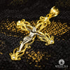 10K Gold Pendant | Yellow Gold X9 Crucifix Cross Pendant
