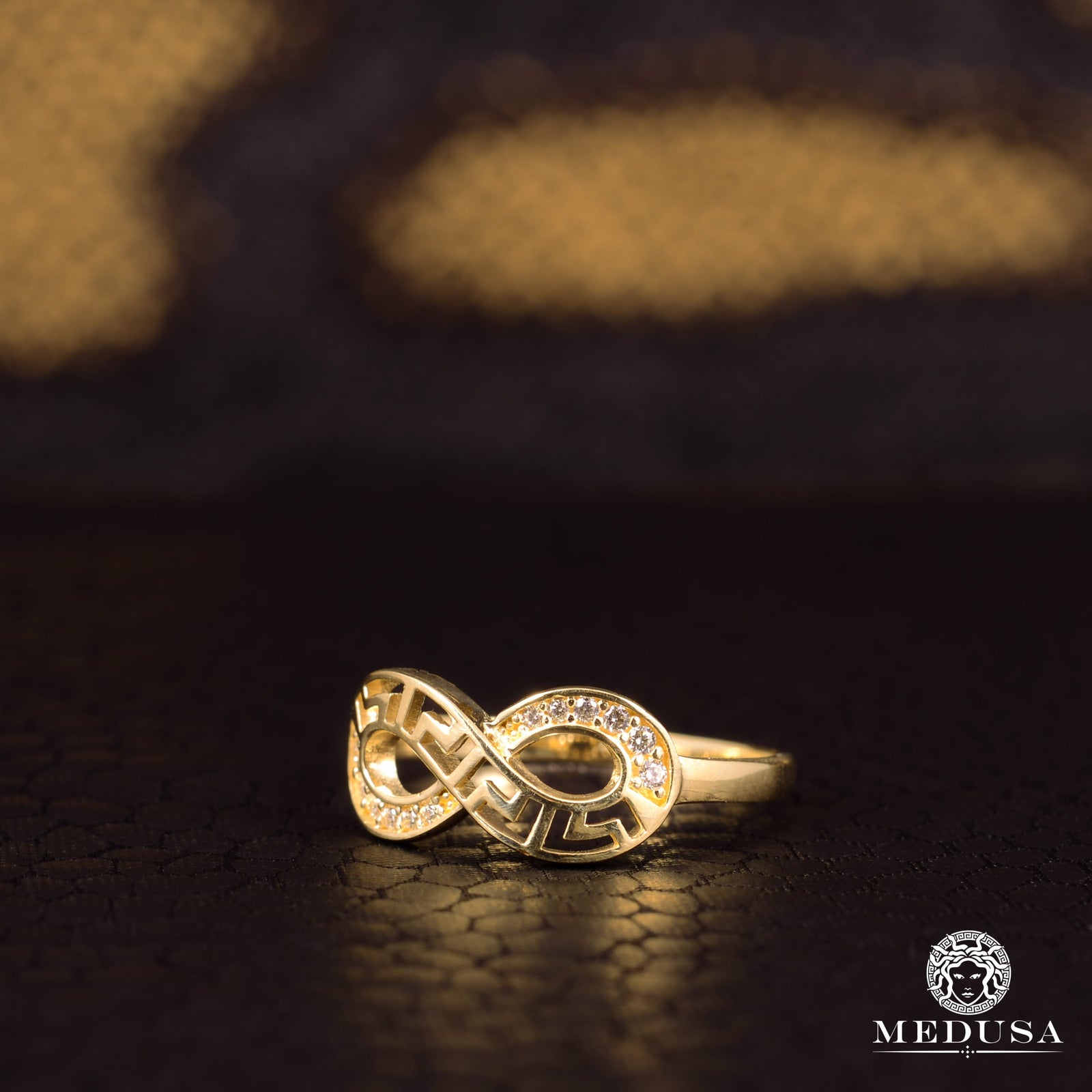 10K Gold Ring | Women's Ring Eternal F17 - Infinity Yellow Gold