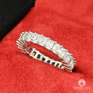 Eternity D2 - Emerald Cut  - Platinum