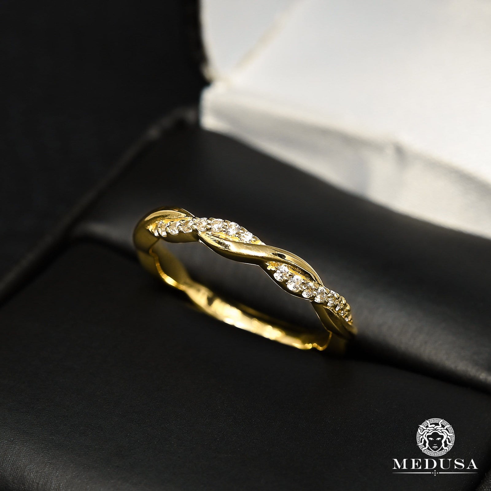 14K Gold Diamond Ring | Engagement Ring Eternity F21 - MA0862A Yellow Gold