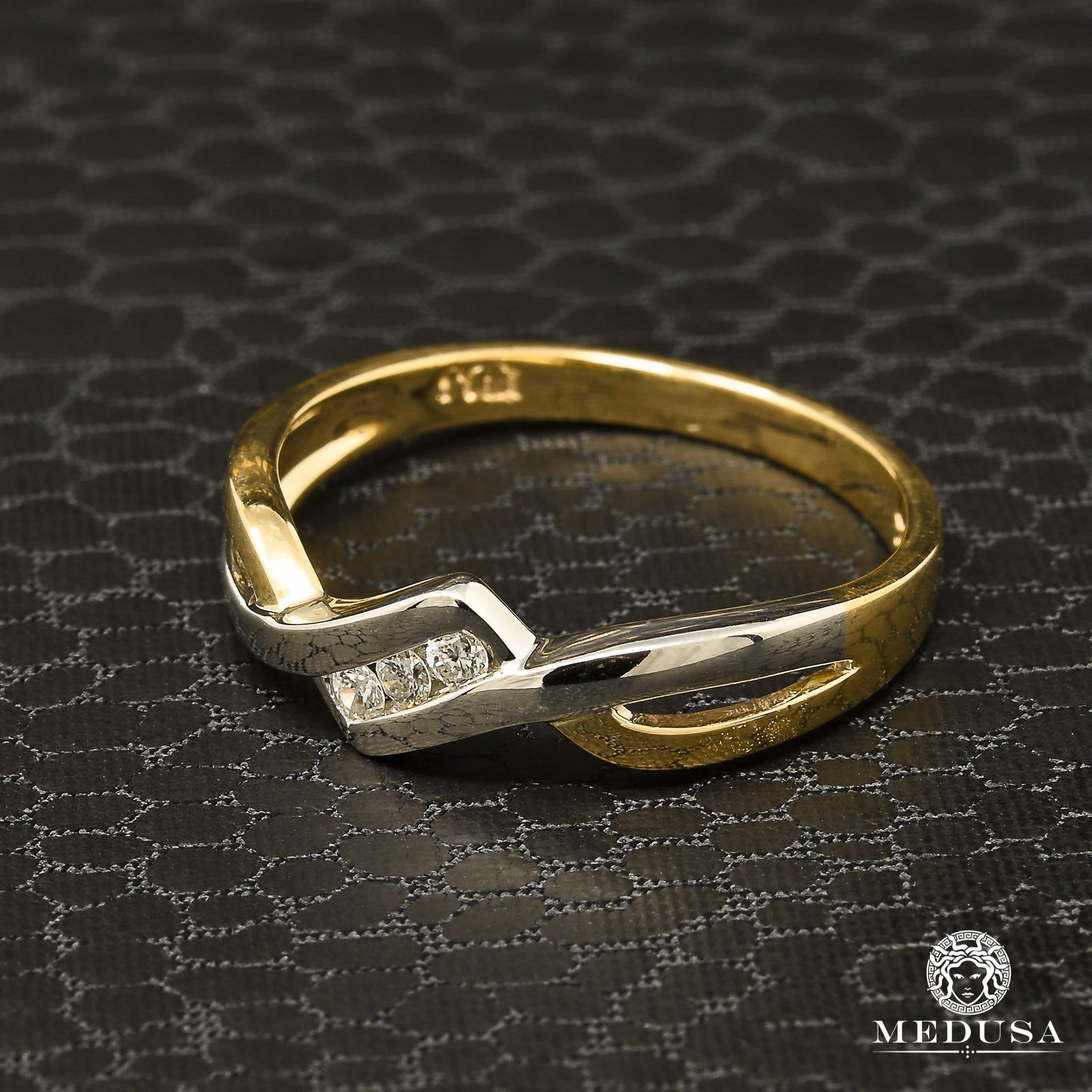 Bague à Diamants en Or 10K | Bague Femme Fairy D5 - Diamant 6PT / Or 2 Tons