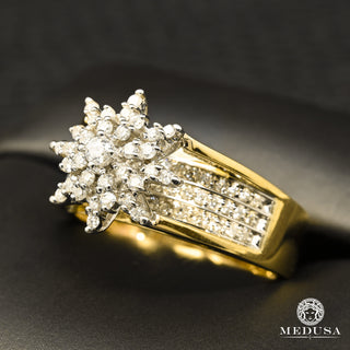 Flor D2 - Diamante - 50PT / Dorado 2 Tonos