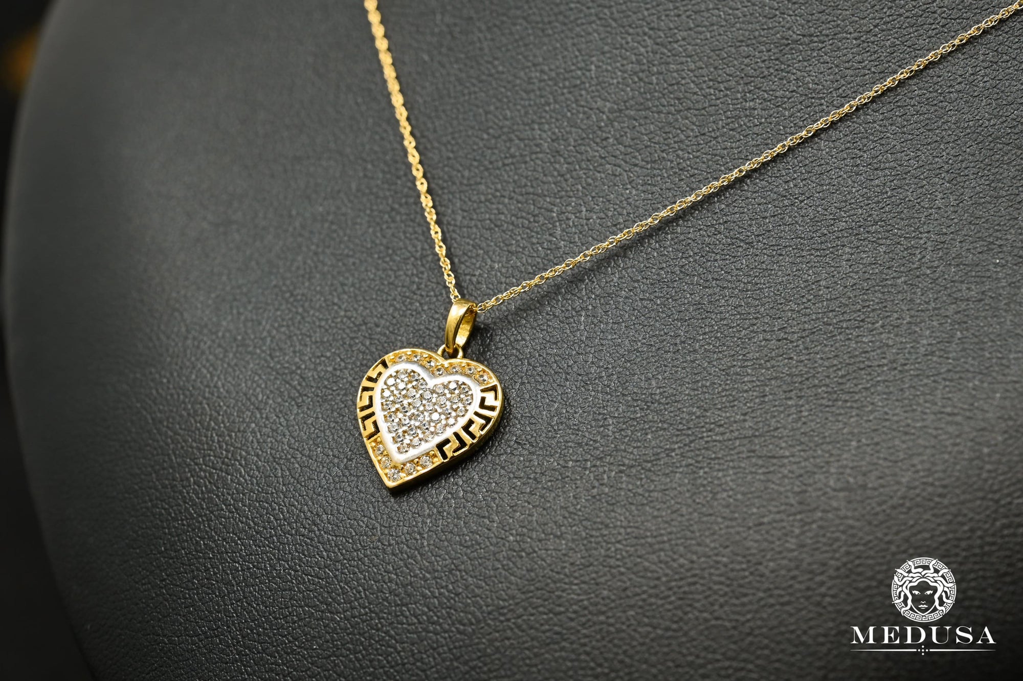 10K Gold Necklace | Girly Women's Necklace F38 Yellow Gold