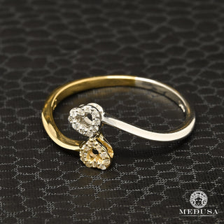 Heart D9 - Diamond  - 7PT / Gold 2 Tones