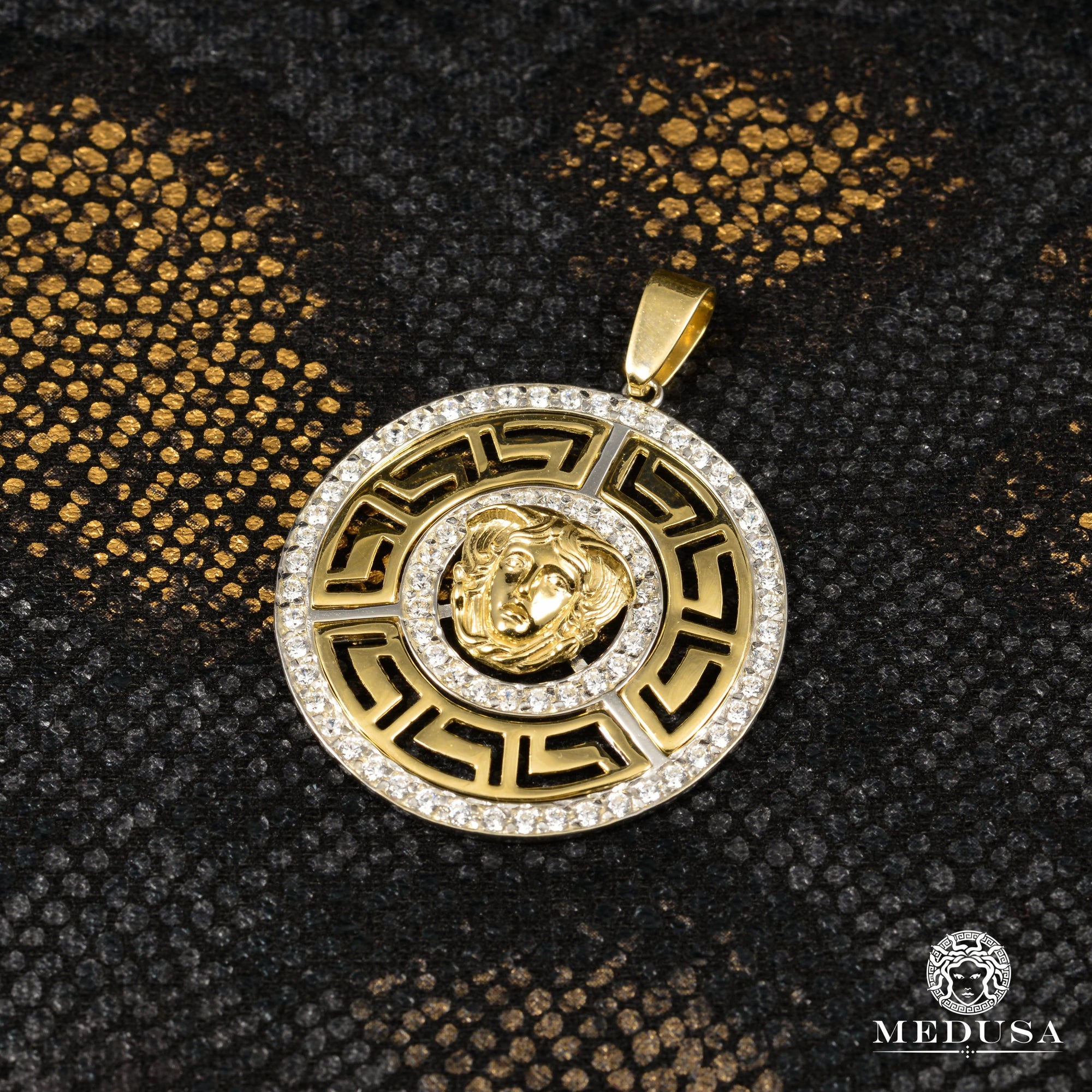 Pendentif en Or 10K | Médaillon Héra F4 Or Jaune