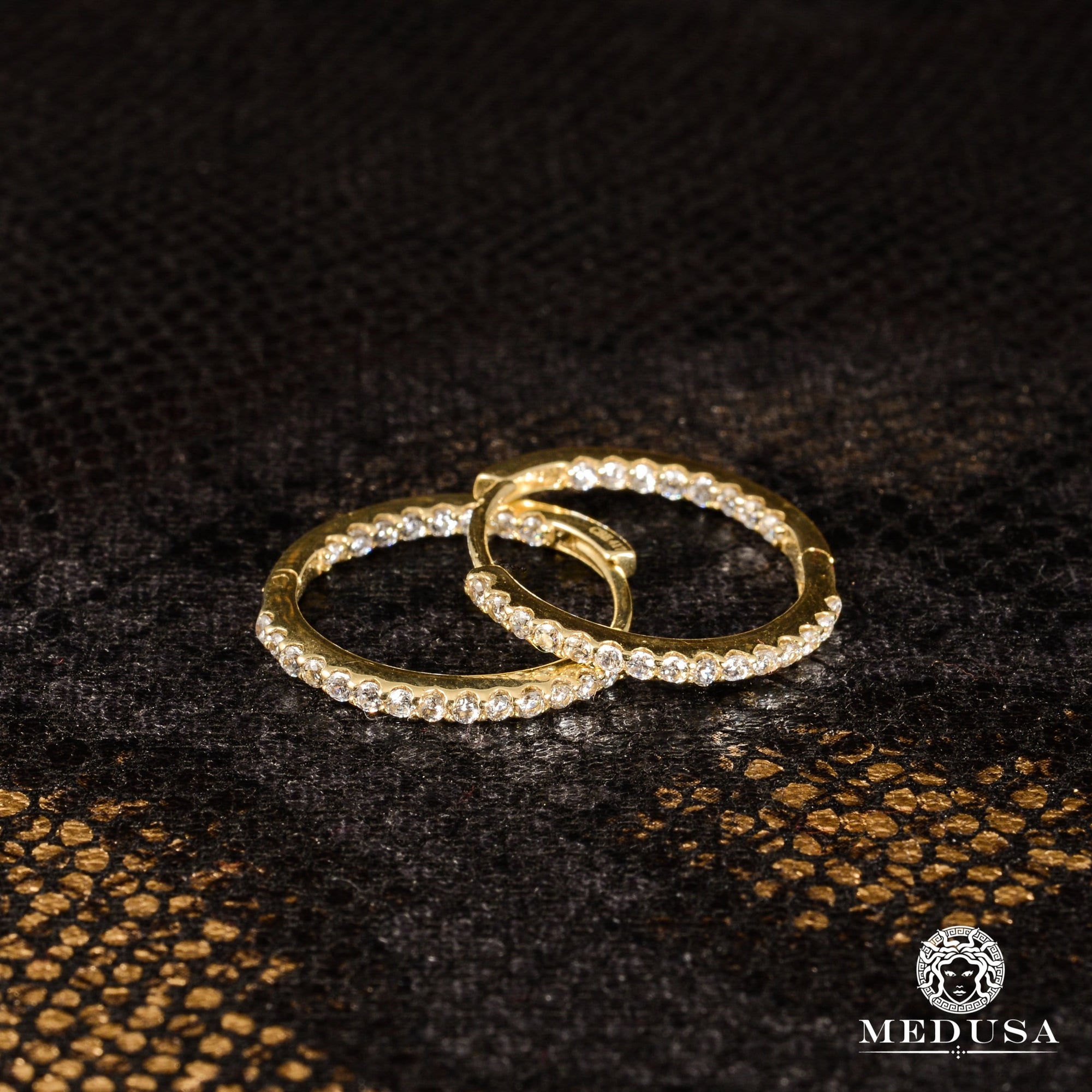 Anneaux en Or 10K | Boucles d’Oreilles Huggies F10 19mm / Or Jaune